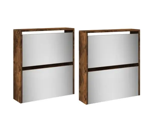 4 Sahtliga Kingakapp, Peegliga, Suitsutatud Tamm, 63X17X134 Cm