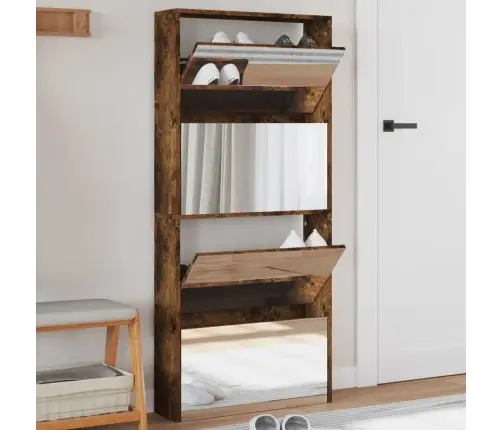 4 Sahtliga Kingakapp, Peegliga, Suitsutatud Tamm, 63X17X134 Cm