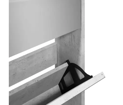 Apavu Plaukts Ar Spoguli, 5 Nodalījumi, Pelēks, 63X17X169,5 Cm Vidaxl