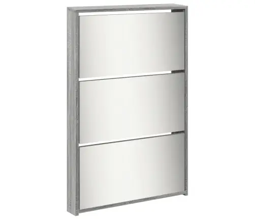 Apavu Plaukts Ar Spoguli, 5 Nodalījumi, 63X17X169,5 Cm Vidaxl