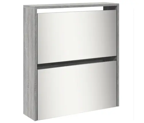 Apavu Plaukts Ar Spoguli, 5 Nodalījumi, 63X17X169,5 Cm Vidaxl