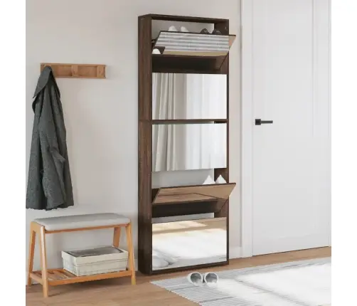 5 Sahtliga Kingakapp Peegliga, Pruun Tamm, 63X17X169,5 Cm