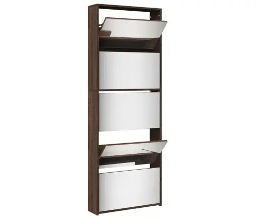 5 Sahtliga Kingakapp Peegliga, Pruun Tamm, 63X17X169,5 Cm