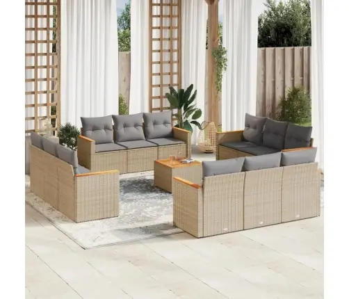 13-Osaline Aiadiivani Komplekt Patjadega, Beežid Toonid