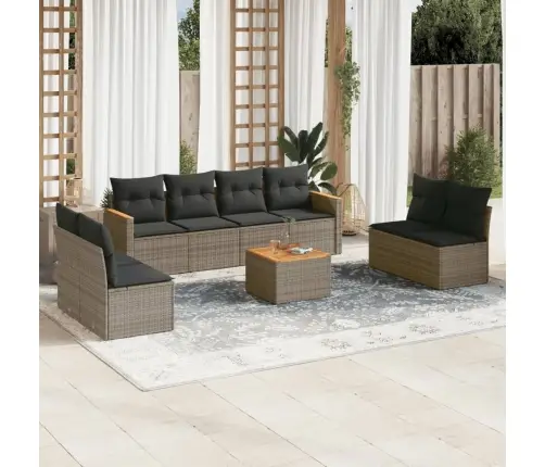 9-Osaline Aiadiivani Komplekt Patjadega, Hall, Polürotang