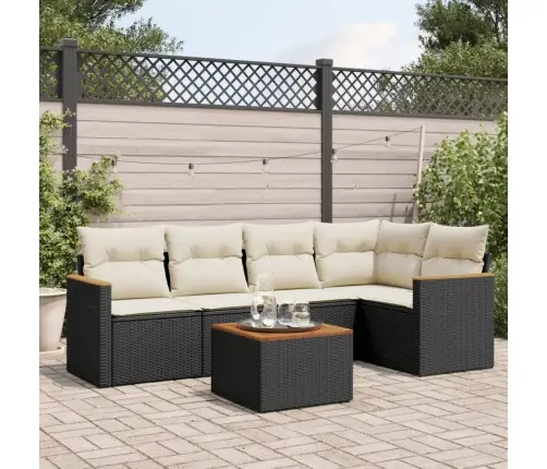 6-Osaline Aiadiivani Komplekt Patjadega, Must, Polürotang