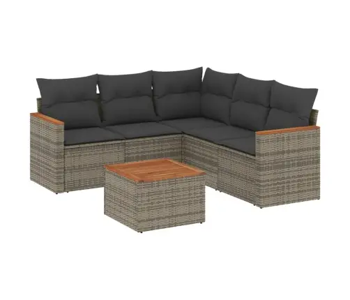 6-Osaline Aiadiivani Komplekt Patjadega, Hall, Polürotang