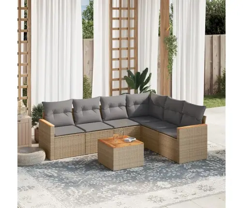 7-Osaline Aiadiivani Komplekt Patjadega, Beežid Toonid