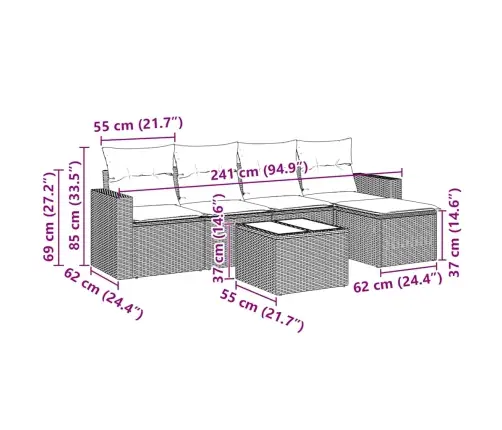 6-Daļīgs Dārza Dīvāna Komplekts, Matrači, Melna Pe Rotanpalma Vidaxl 6-Daļīgs Dārza Dīvāna Komplekts, Matrači, Melna Pe Rotanpalma Vidaxl