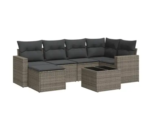 7-Osaline Aiadiivani Komplekt Patjadega, Hall, Polürotang