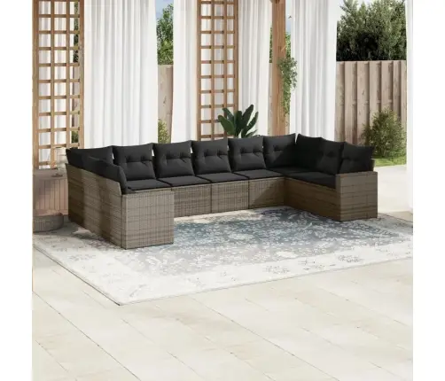 10-Osaline Aiadiivani Komplekt Patjadega, Hall, Polürotang