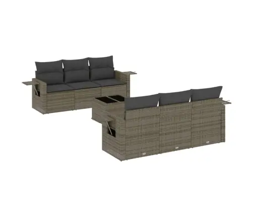 7-Osaline Aiadiivani Komplekt Patjadega, Hall, Polürotang