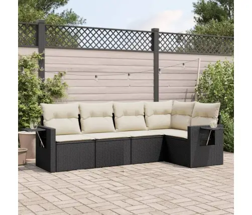 5-Osaline Aiadiivanikomplekt Patjadega, Must, Polürotang 5-Osaline Aiadiivanikomplekt Patjadega, Must, Polürotang