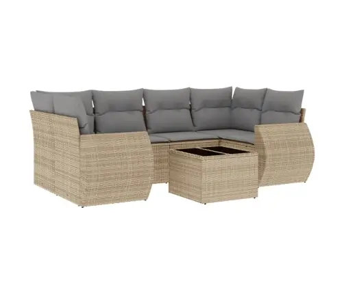 7-Osaline Aiadiivani Komplekt Patjadega, Beež, Polürotang