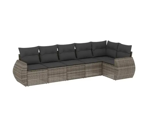 6-Osaline Aiadiivani Komplekt Patjadega, Hall, Polürotang