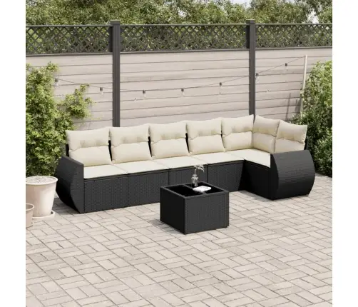 7-Osaline Aiadiivani Komplekt Patjadega, Must, Polürotang