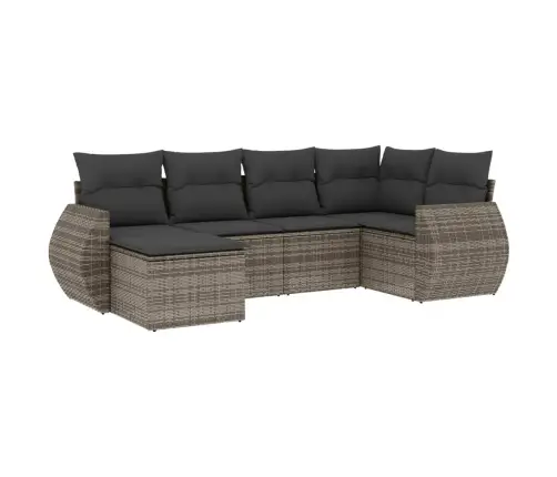 6-Osaline Aiadiivani Komplekt Patjadega, Hall, Polürotang