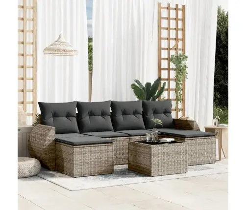 7-Osaline Aiadiivani Komplekt Patjadega, Hall, Polürotang