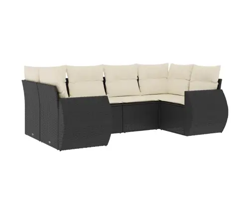 6-Osaline Aiadiivani Komplekt Patjadega, Must, Polürotang