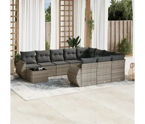 11-Osaline Aiadiivani Komplekt Patjadega, Hall, Polürotang