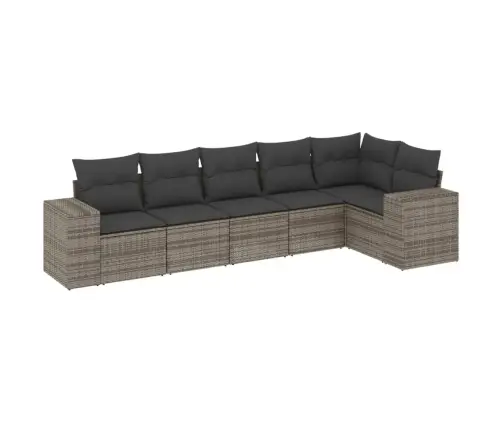 6-Osaline Aiadiivani Komplekt Patjadega, Hall, Polürotang