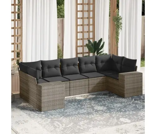 7-Osaline Aiadiivani Komplekt Patjadega, Hall, Polürotang