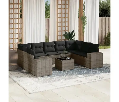 10-Osaline Aiadiivani Komplekt Patjadega, Hall, Polürotang