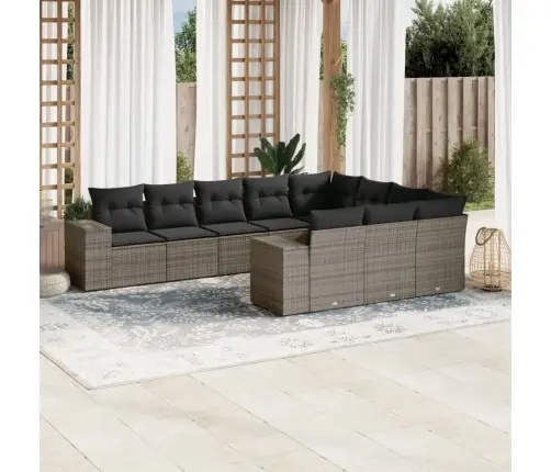 10-Osaline Aiadiivani Komplekt Patjadega, Hall, Polürotang