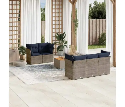 6-Osaline Aiadiivani Komplekt Patjadega, Hall, Polürotang