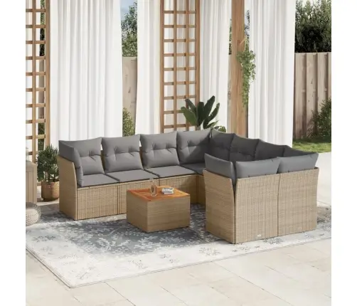 9-Osaline Aiadiivani Komplekt Patjadega, Beežid Toonid