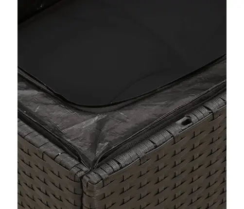 8-Daļīgs Dārza Dīvāna Komplekts, Matrači, Melna Pe Rotangpalma Vidaxl