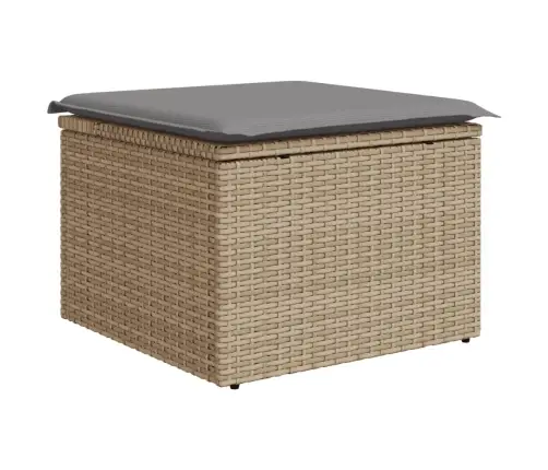 5-Daļīgs Dārza Dīvāna Komplekts, Matrači, Bēša Pe Rotangpalma Vidaxl