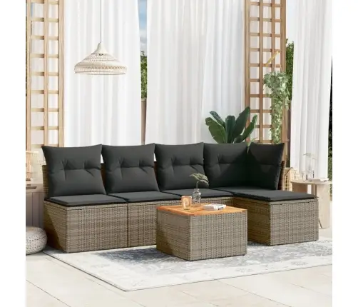 6-Osaline Aiadiivani Komplekt Patjadega, Hall, Polürotang