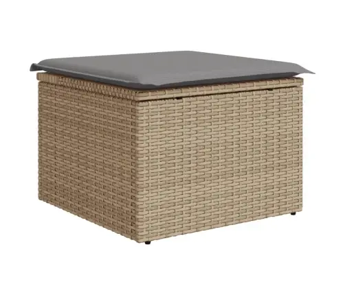 Sofos Komplektas Su Pagalvėlėmis, 6 Dalių, Smėlio, Poliratanas