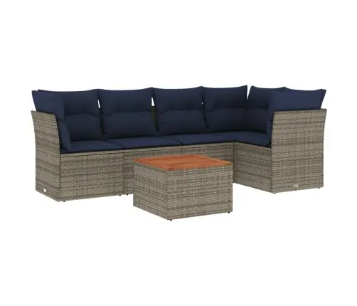 6-Osaline Aiadiivani Komplekt Patjadega, Hall, Polürotang