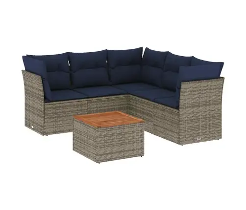 6-Osaline Aiadiivani Komplekt Patjadega, Hall, Polürotang