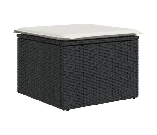 6-Osaline Aiadiivani Komplekt Patjadega, Must, Polürotang