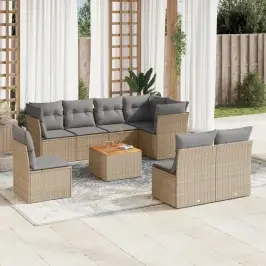 9-Osaline Aiadiivani Komplekt Patjadega, Beežid Toonid
