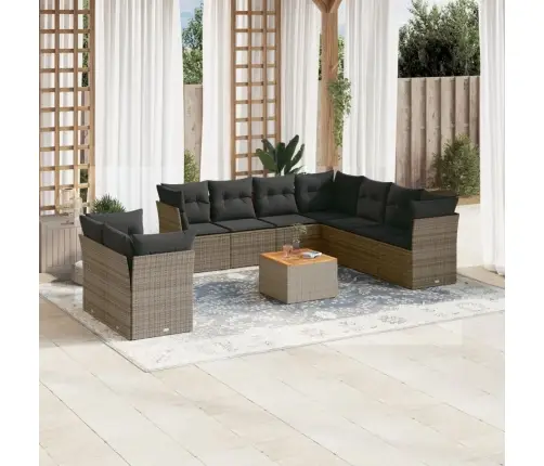 10-Osaline Aiadiivani Komplekt Patjadega, Hall, Polürotang