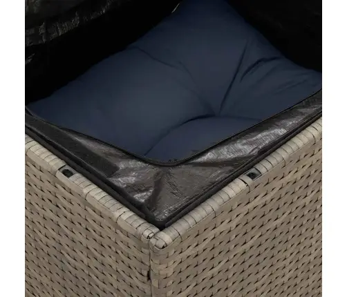 12-Daļīgs Dārza Dīvānu Komplekts Ar Matračiem, Pelēks Pe Vidaxl