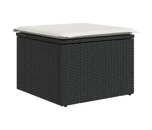 7-Osaline Aiadiivani Komplekt Patjadega, Must, Polürotang