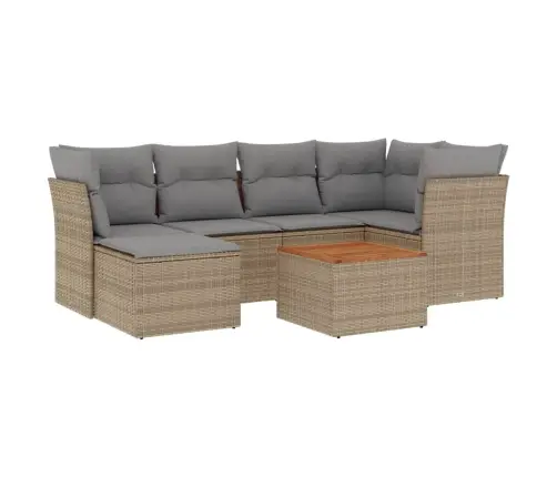 7-Osaline Aiadiivani Komplekt Patjadega, Beežid Toonid