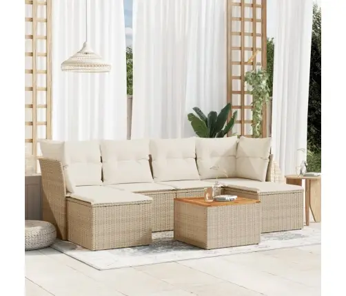 7-Osaline Aiadiivani Komplekt Patjadega, Beež, Polürotang