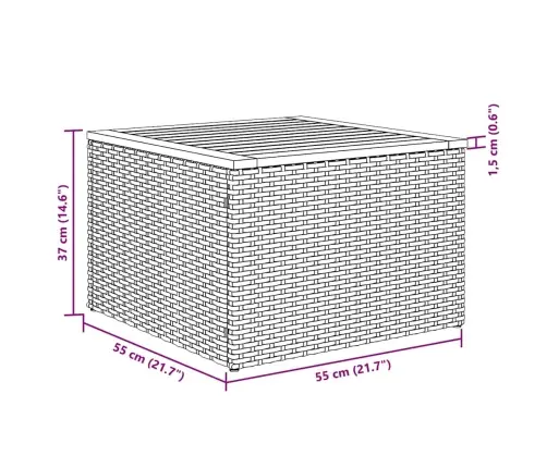 10-Daļīgs Dārza Dīvāna Komplekts, Matrači, Melna Pe Rotangpalma Vidaxl