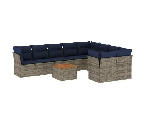 10-Osaline Aiadiivani Komplekt Patjadega, Hall, Polürotang