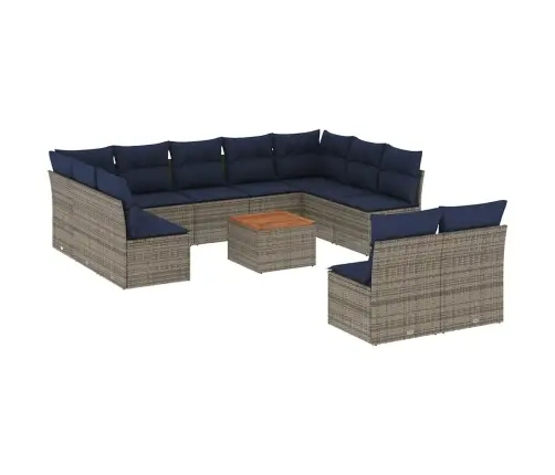 12-Osaline Aiadiivani Komplekt Patjadega, Hall, Polürotang