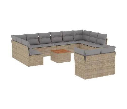 13-Osaline Aiadiivani Komplekt Patjadega, Beežid Toonid