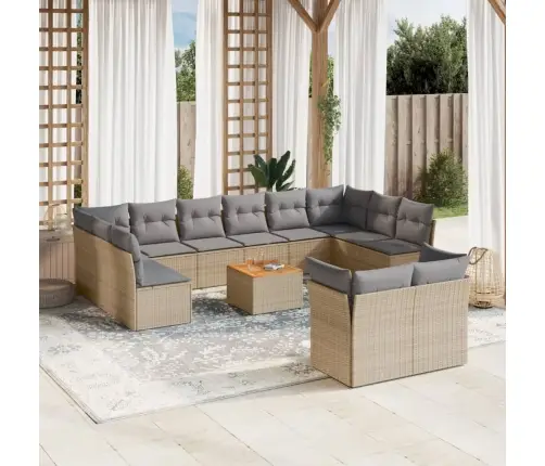 13-Osaline Aiadiivani Komplekt Patjadega, Beežid Toonid