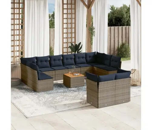 13-Osaline Aiadiivani Komplekt Patjadega, Hall, Polürotang