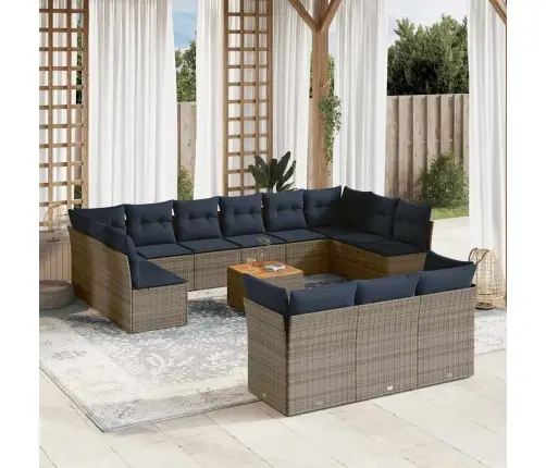 14-Osaline Aiadiivani Komplekt Patjadega, Hall, Polürotang